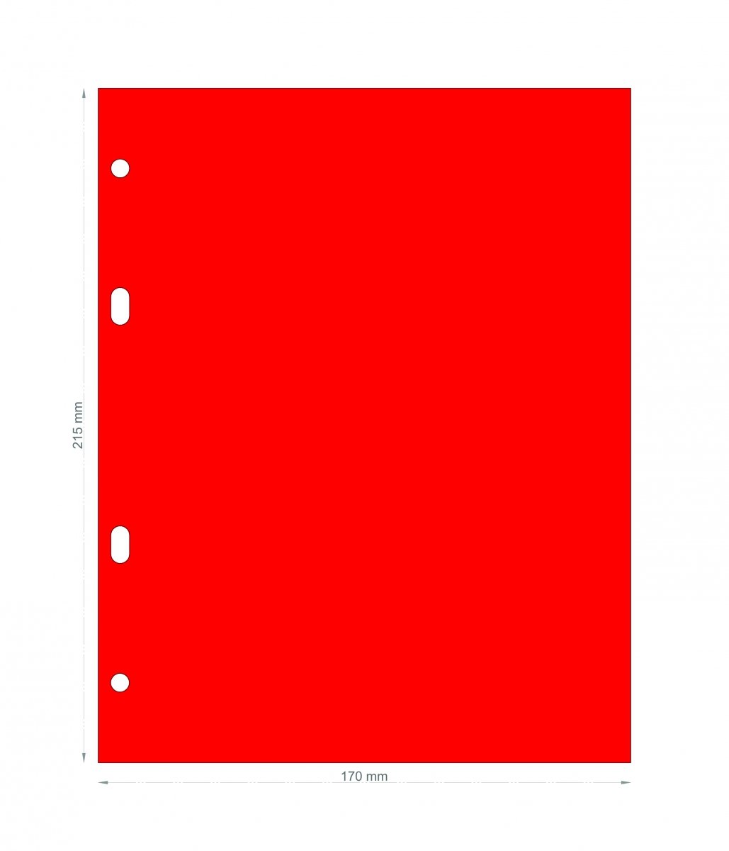 PRZEKŁADKA DO KLASERA A5 MEDIUM 10 SZTUK CZERWONA